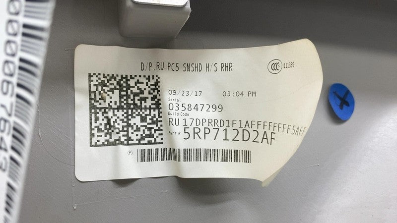 2017-2025 Chrysler Pacifica Rear Right Sliding Door Trim Panel 5RP712D