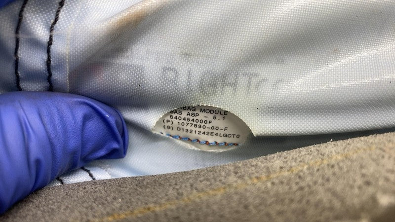 2017-2023 Tesla Model 3 Y Front Right Seat Back Upper Cushion White RH